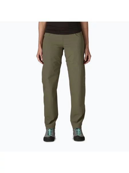 Pantaloni de trekking pentru femei Patagonia Free Wall basin green verde