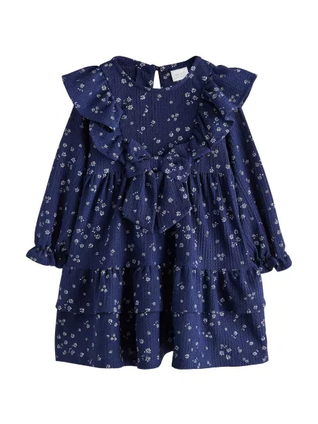 Next Rochie kitt / bleumarin alb