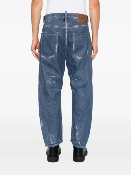 Blugi Dsquared2 zdrențuiți albastru