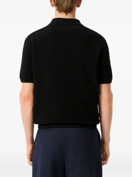 Pulover Lacoste scurt negru