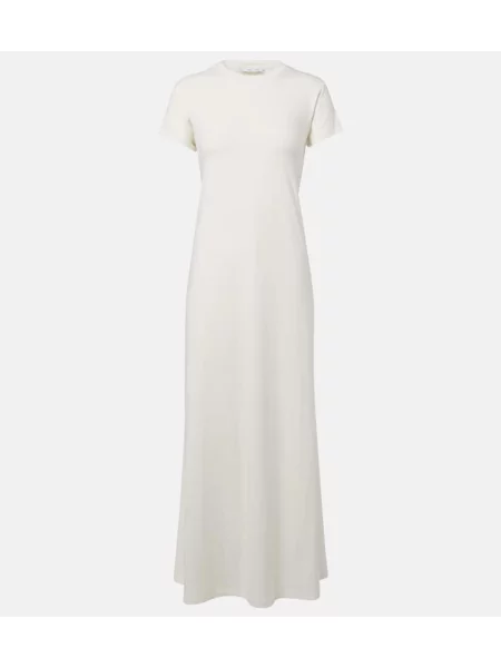 Rochie maxi Proenza Schouler din jerseu de costum alb