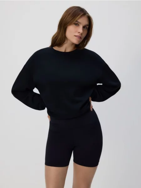 Reserved Szorty typu kolarki czarny