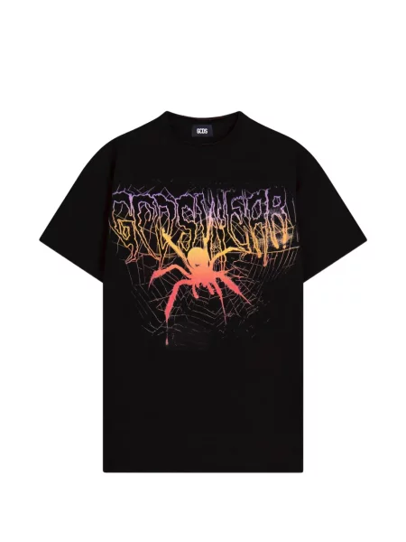 Decupat tricou Gcds cu imagine negru
