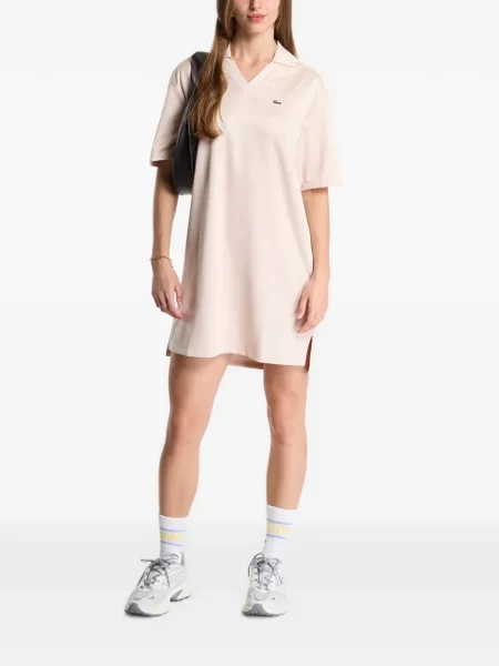 Rochie Lacoste din jacard roz