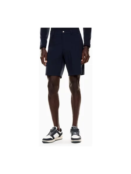 Emporio Armani Sport Mężczyzna M Szorty Bermuda z nadrukiem logo niebieski