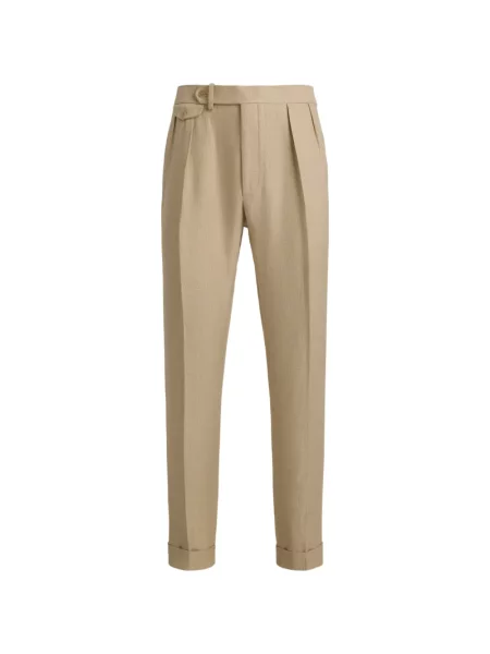 Pantaloni Ralph Lauren Purple Label din țesătură twill violet