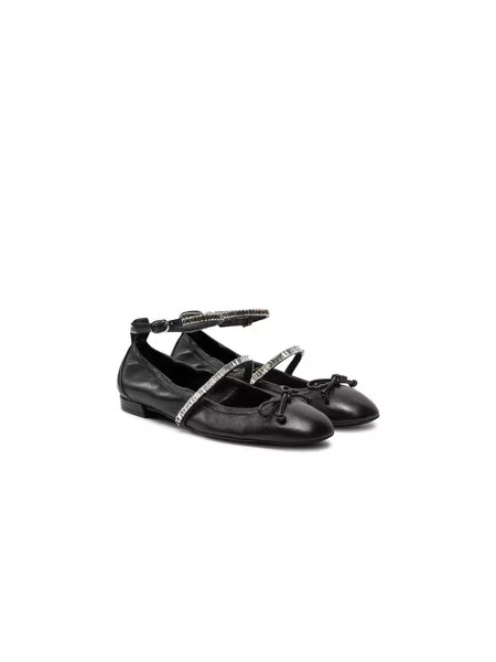 Stuart Weitzman Baleríny Stefannie Balet Flat černá