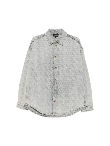 Emporio Armani koszula jeansowa niebieska