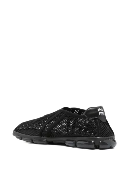 Sneakerși Miu Miu plasă negru
