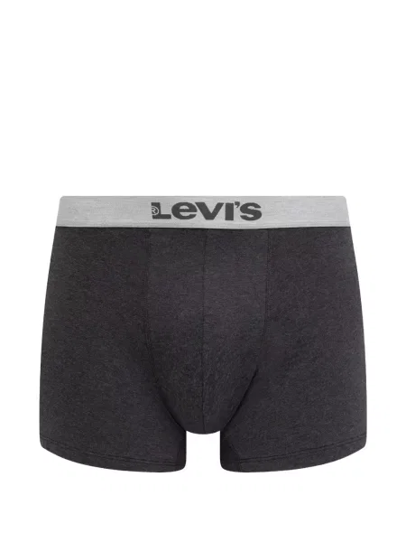 Kožený pletený pásek Levi's s přezkou modrý