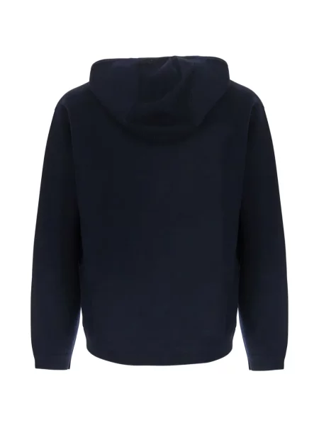 Hanorac cu glugă Emporio Armani albastru