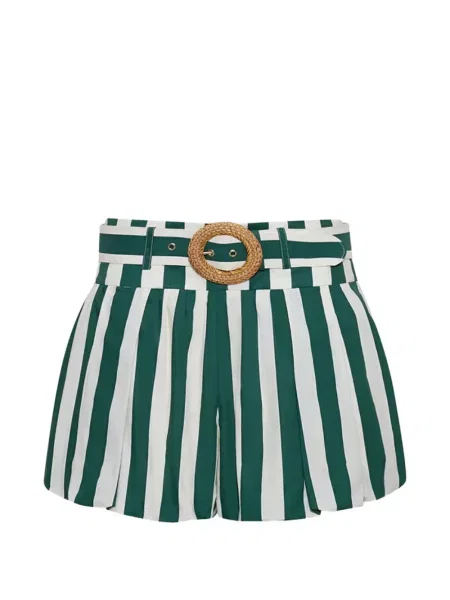 Cu centură pantaloni scurți Cara Cara verde