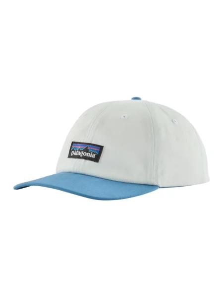 Czapka z daszkiem Patagonia Label Trad birch white w/shore blue biała
