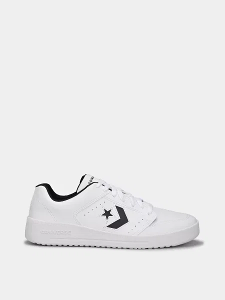 Кожаные кеды Converse белые