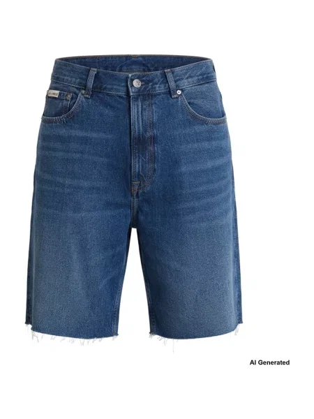 Krátky džínsové šortky Calvin Klein Jeans modrá