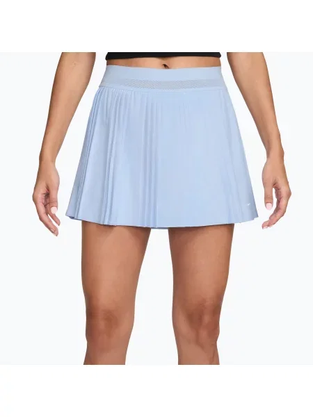 Teniszszoknya Nike Court Dri-Fit Advantage Pleated hydrogen blue/white. Méret: S fehér