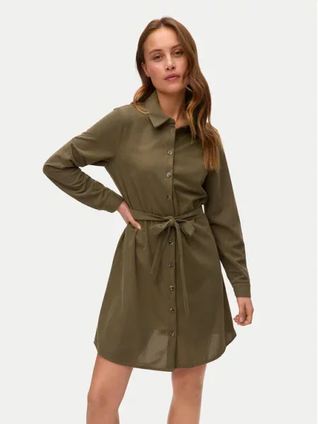 Vero Moda Sukienka koszulowa Elly zielony