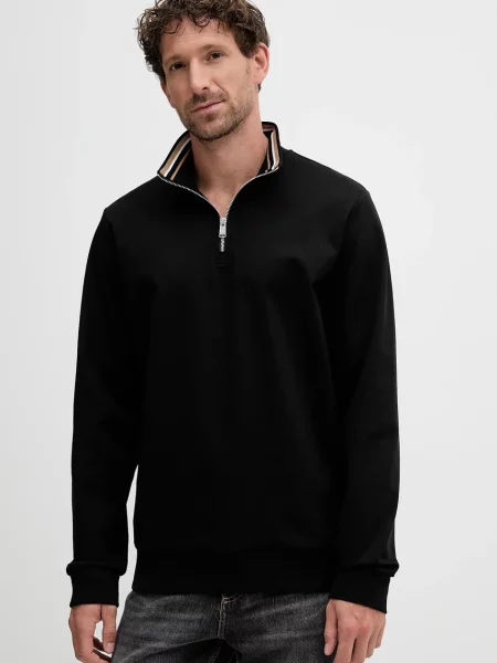 Mikina BOSS hladká černá