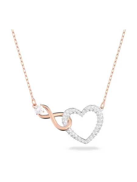 Swarovski Naszyjnik Infinity różowy