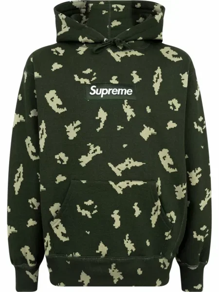 Hanorac cu glugă Supreme verde