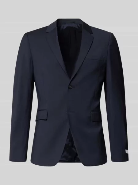 Marynarka na 2 o kroju slim fit z z patką model JAMIE' Tiger Of Sweden granatowa