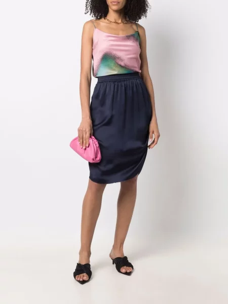 Tulipán sukně Lanvin Pre-owned modré