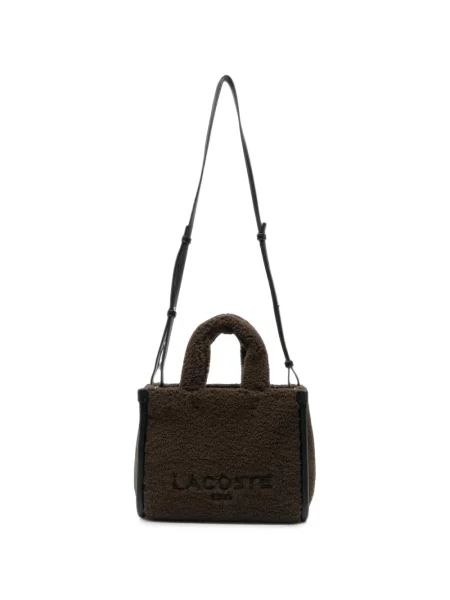 Geantă shopper Lacoste maro