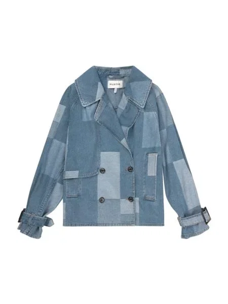 Kurtka jeansowa Munthe niebieska