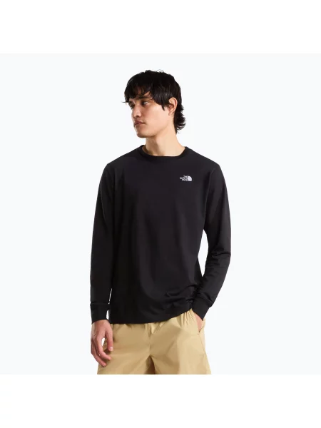 Tricou cu mânecă lungă The North Face de drumeție negru