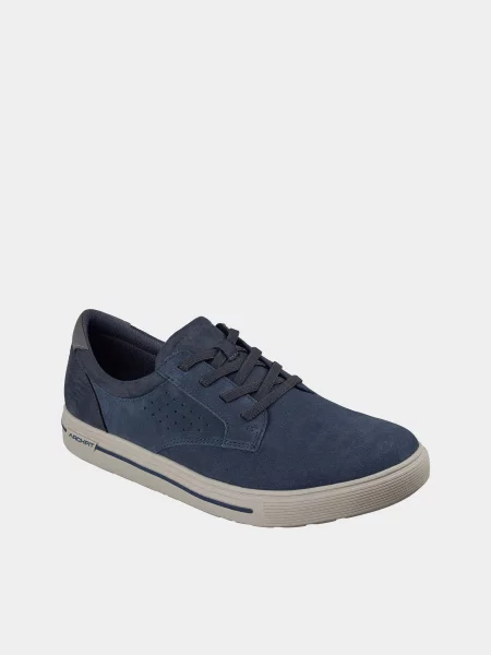 Кожаные кеды Skechers синие