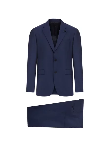 Costum Lardini de costum cu un singur rând de nasturi albastru