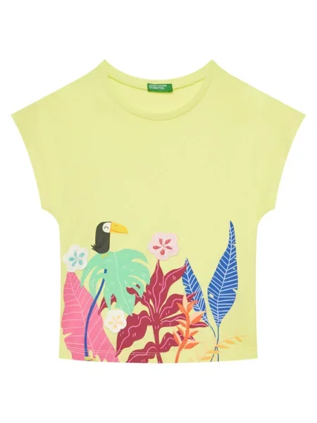 United Colors Of Benetton T-Shirt κίτρινο