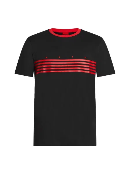 HUGO Tricou Dempsy roșu negru