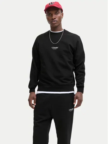 Jack&Jones Majica dugih rukava Soho crna
