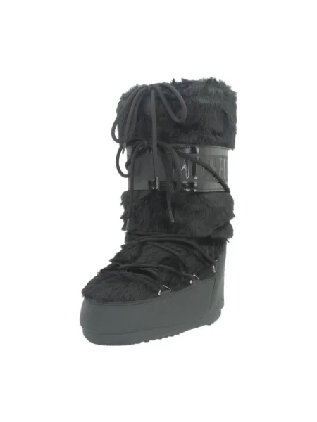 Moon Boot Căptușite bocanci ICON FAUX FUR negru