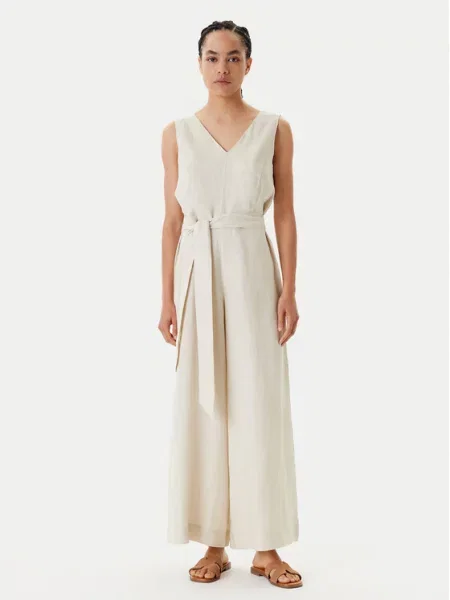 United Colors Of Benetton Комбінезон Wide Leg бежевий