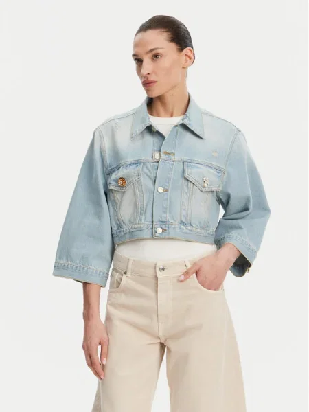 ViCOLO Geacă de blugi celest albastru