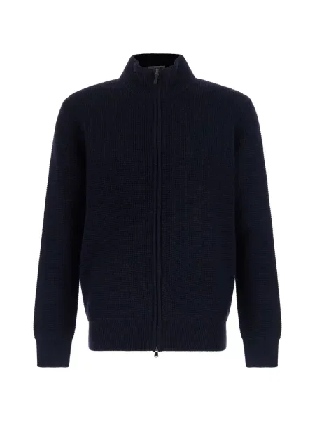 Cardigan Kangra de lână albastru