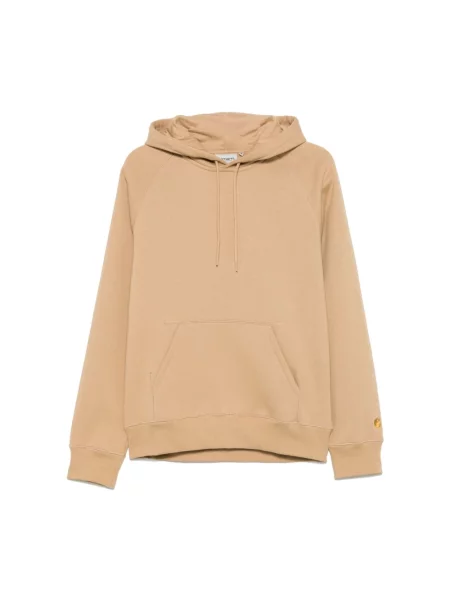 Carhartt WIP Hooded Chase Sweatshirt Dusty H Brown Mężczyźni Bluzy i bluzy z kapturem Carhartt WIP Size: L brązowy