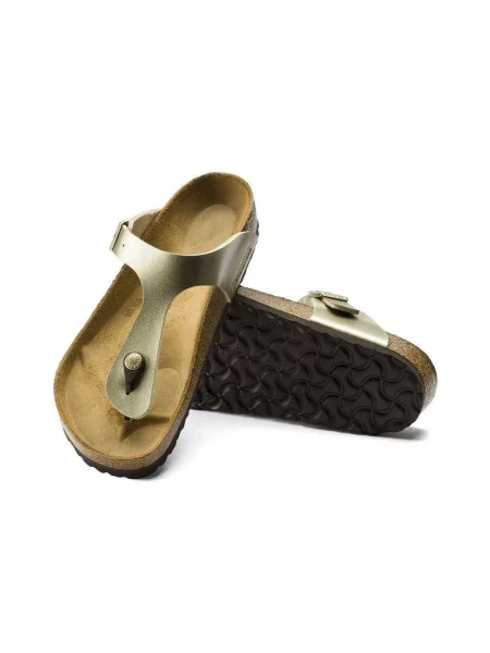 Lapos talpú félcipő Birkenstock sárga