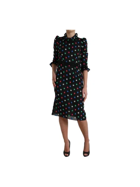 Sukienka koszulowa Dolce And Gabbana czarna