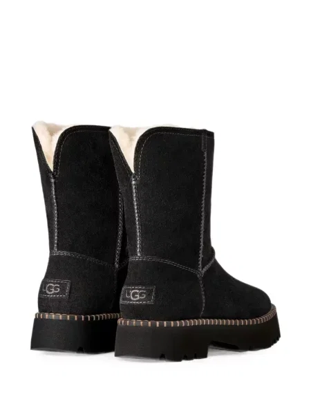 Cizme scurte Ugg din piele de căprioară negru