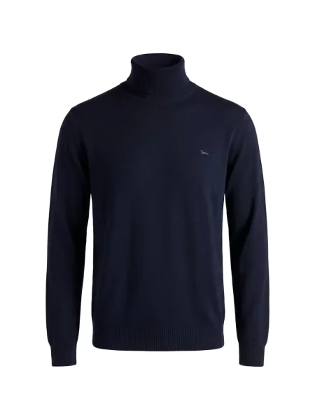 Pulover Harmont & Blaine cu broderie albastru
