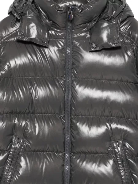 Geacă Moncler cu glugă gri