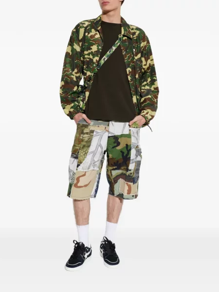 Geacă A Bathing Ape® cu imagine cu model camuflaj verde
