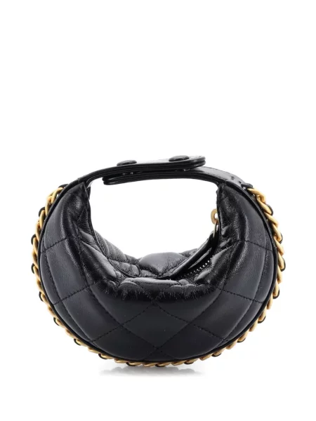 Καπιτονέ κολιέ Chanel Pre-owned μαύρο
