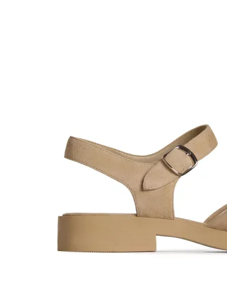 Pantofi cu toc 12 Storeez din piele de căprioară