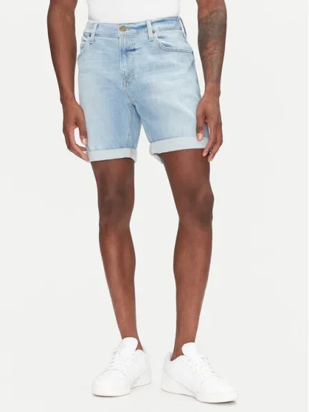 Lee Pantaloni scurți de blugi Rider albastru