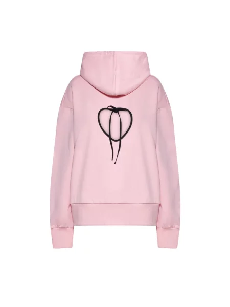 Bluza z kapturem Silvian Heach z kapturem z nadrukiem różowa