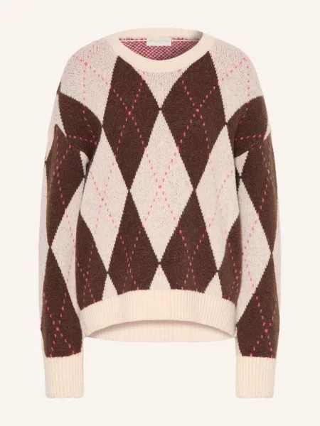 Milano Italy Sweter braun beżowy